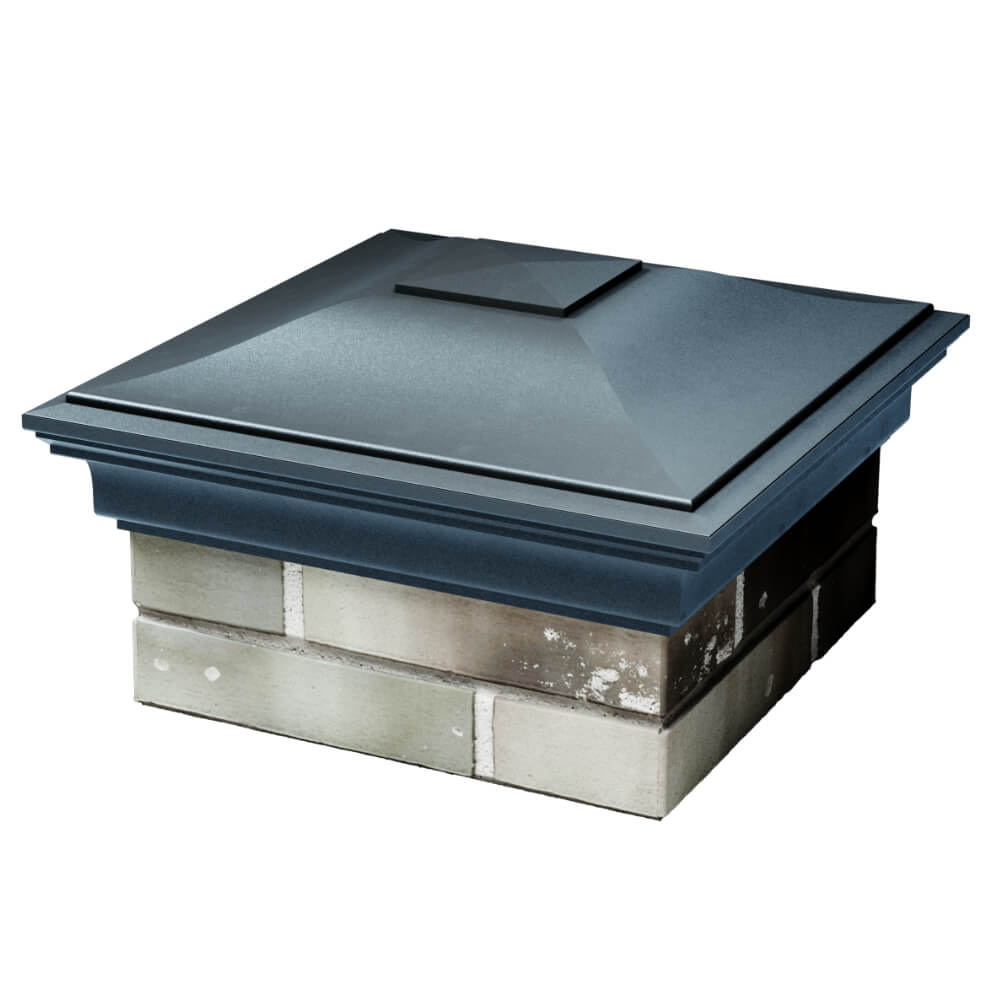 Колпак Zking Монблан Серый на столб 1.5х1.5 кирпича (385х385мм) в Всеволожске фото