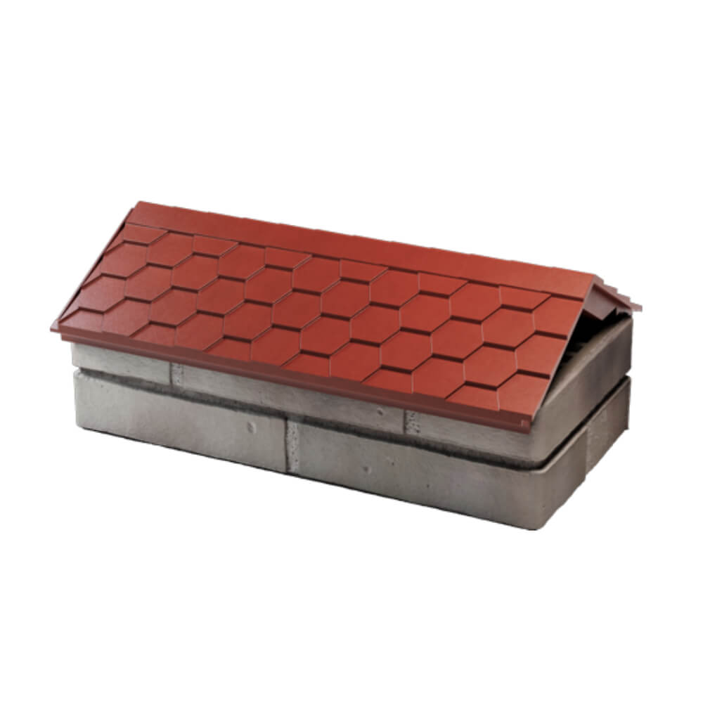 Парапет Zking Эверест Красный с посадкой на 1 кирпич (200/225/255мм) в Всеволожске фото