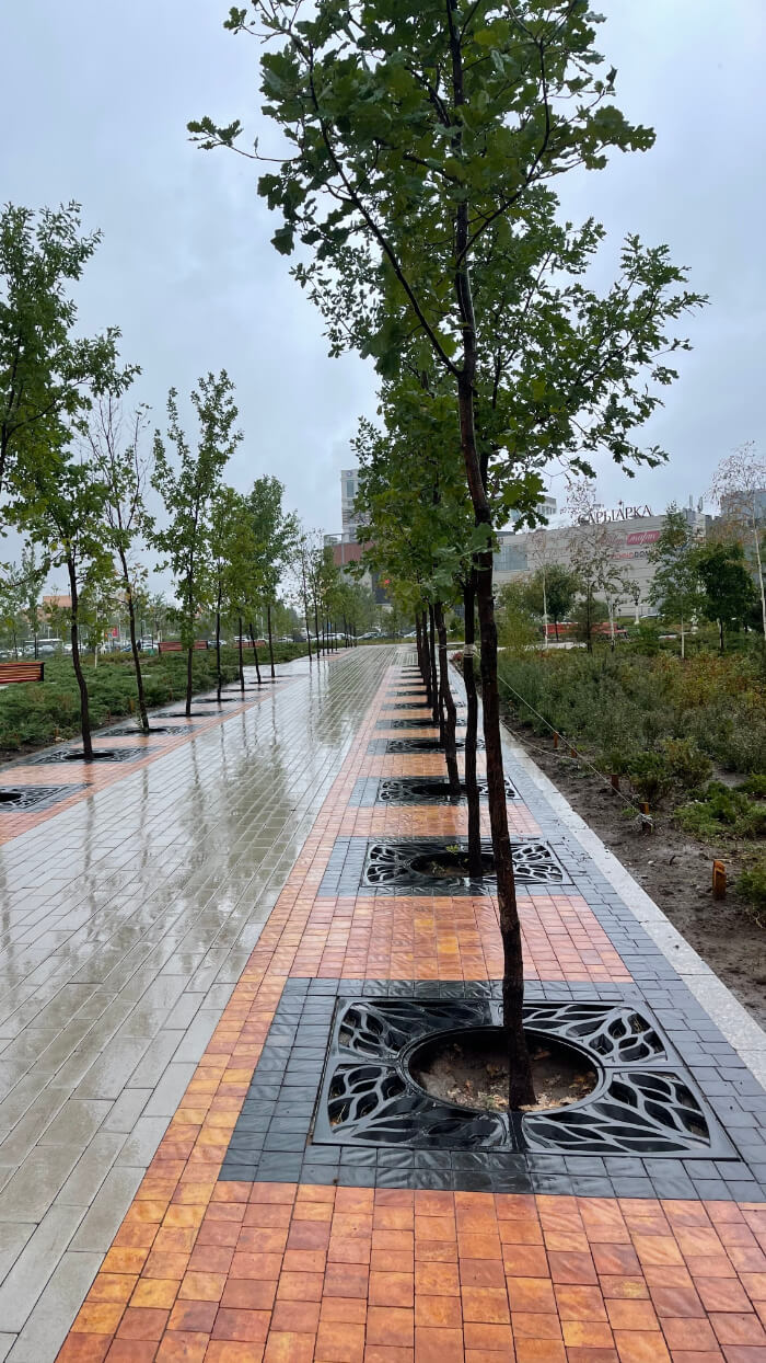 Приствольная решетка для дерева ZKING CRUST 1.2х1.2м Черная в Всеволожске фото