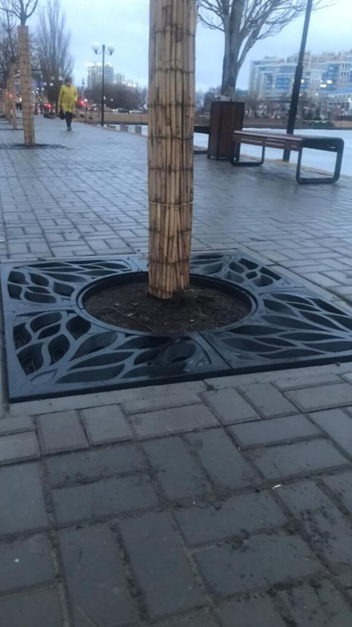 Приствольная решетка для дерева ZKING CRUST 1.2х1.2м Черная в Всеволожске фото