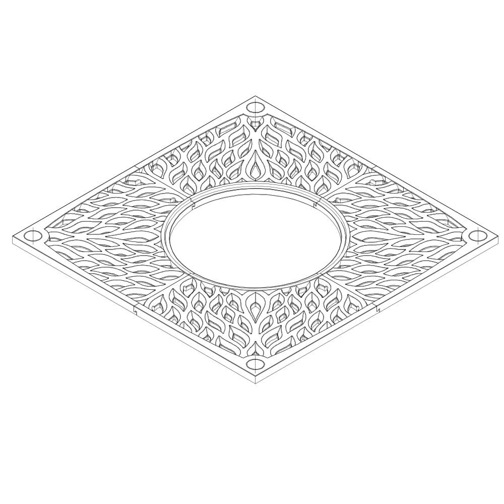 Приствольная решетка для дерева ZKING CRUST 2х2м Черная в Всеволожске фото