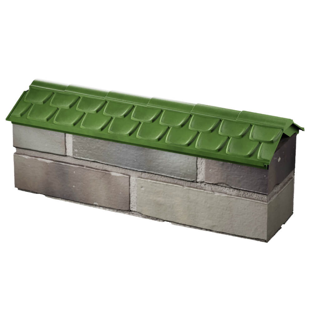 Парапет Zking Эльбрус Зеленый с посадкой на 0.5 кирпича (130мм) в Всеволожске фото