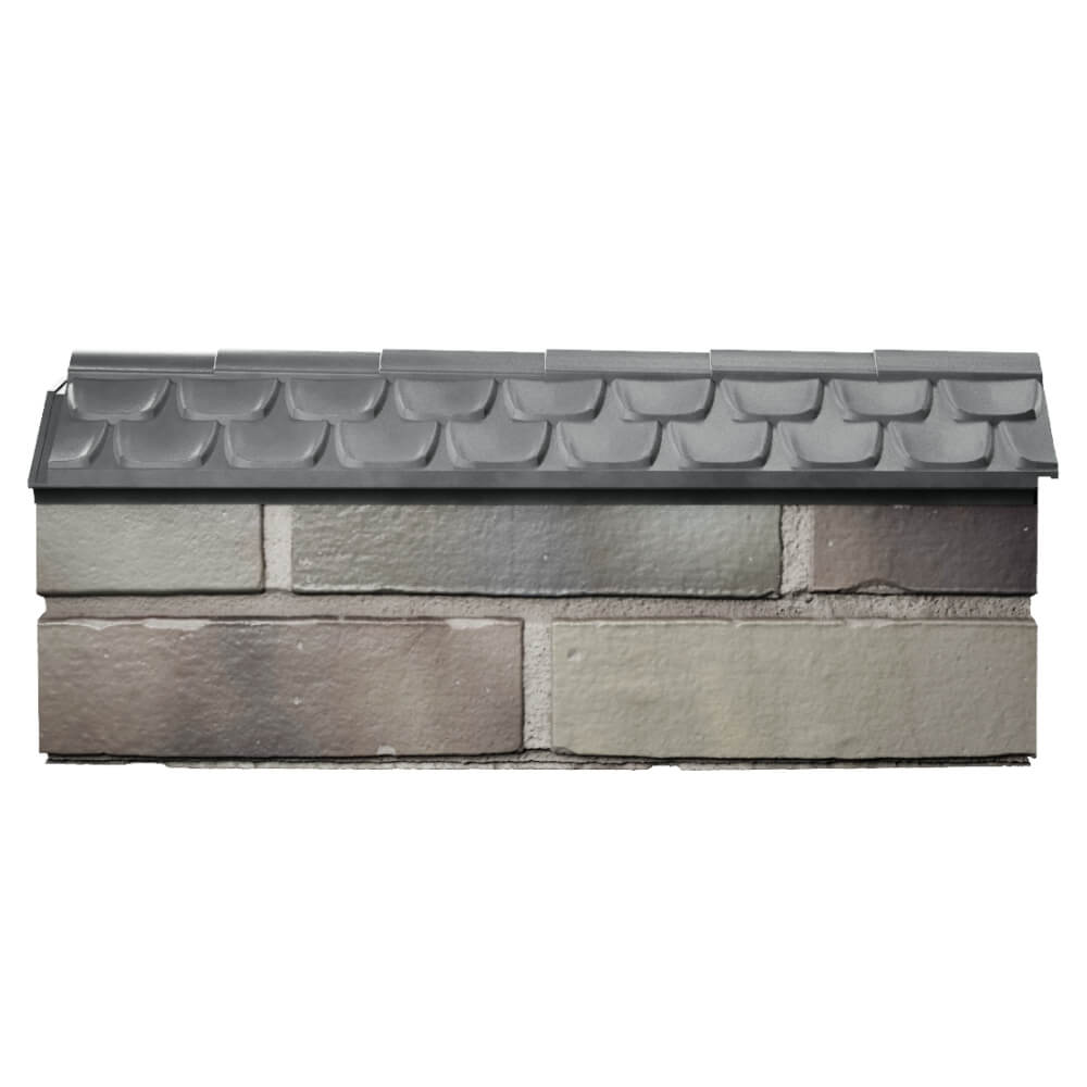 Парапет Zking Эльбрус Серый с посадкой на 0.5 кирпича (130мм) в Всеволожске фото