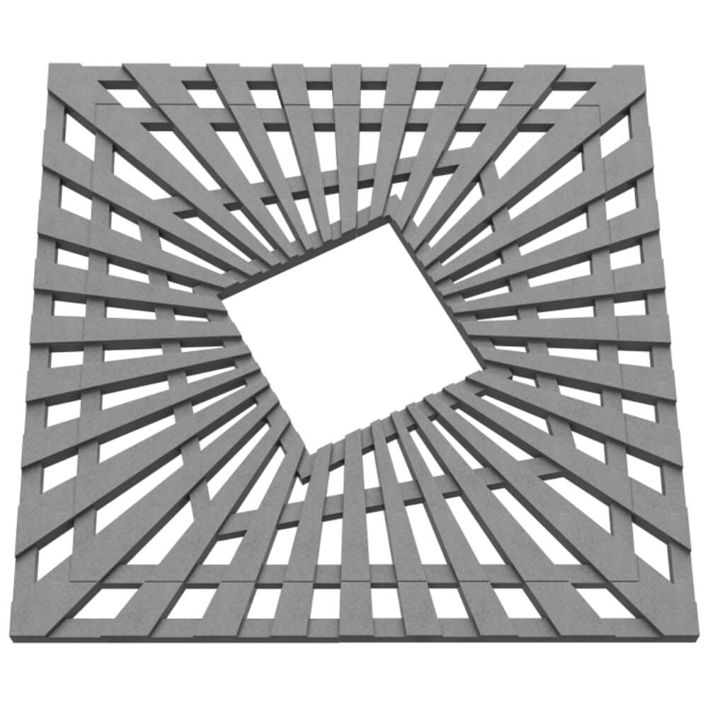 Приствольная решетка для дерева ZKING ATMOSPHERE 1.2х1.2м Серая в Всеволожске фото