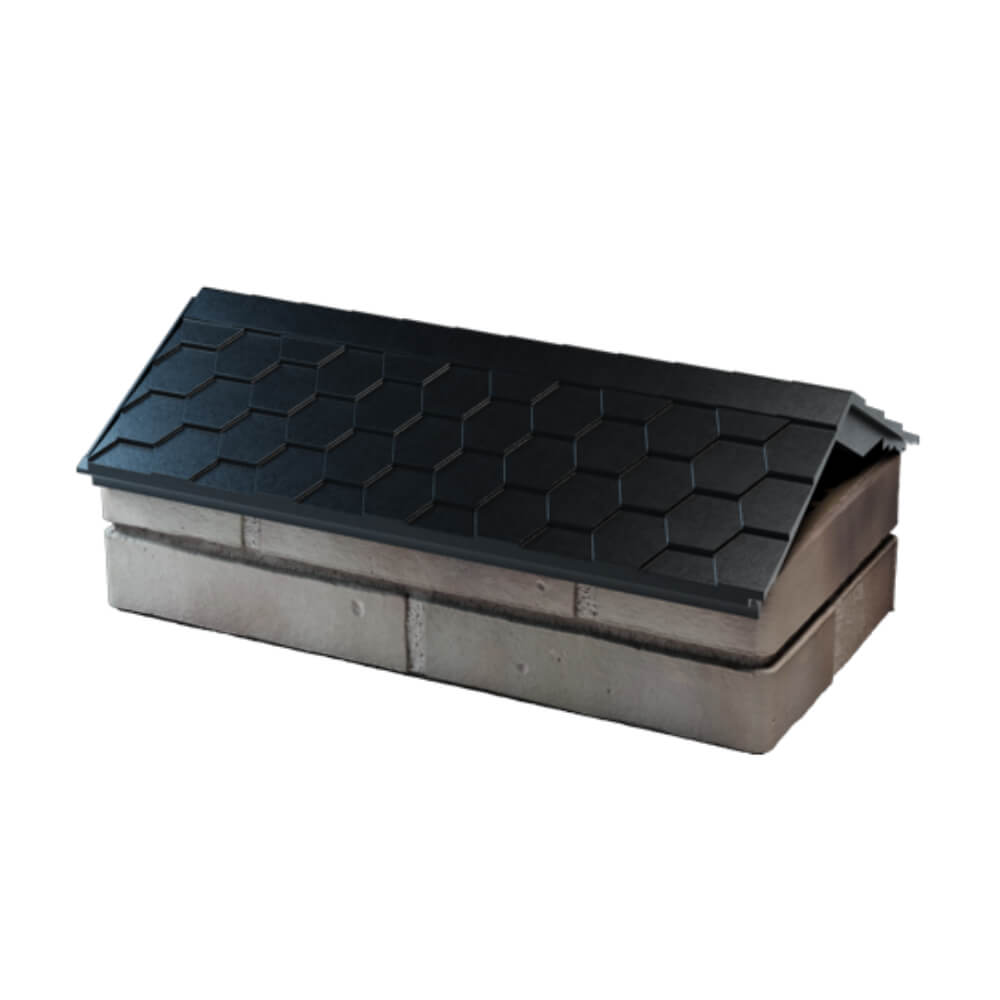 Парапет Zking Эверест Черный с посадкой на 1 кирпич (200/225/255мм) в Всеволожске фото