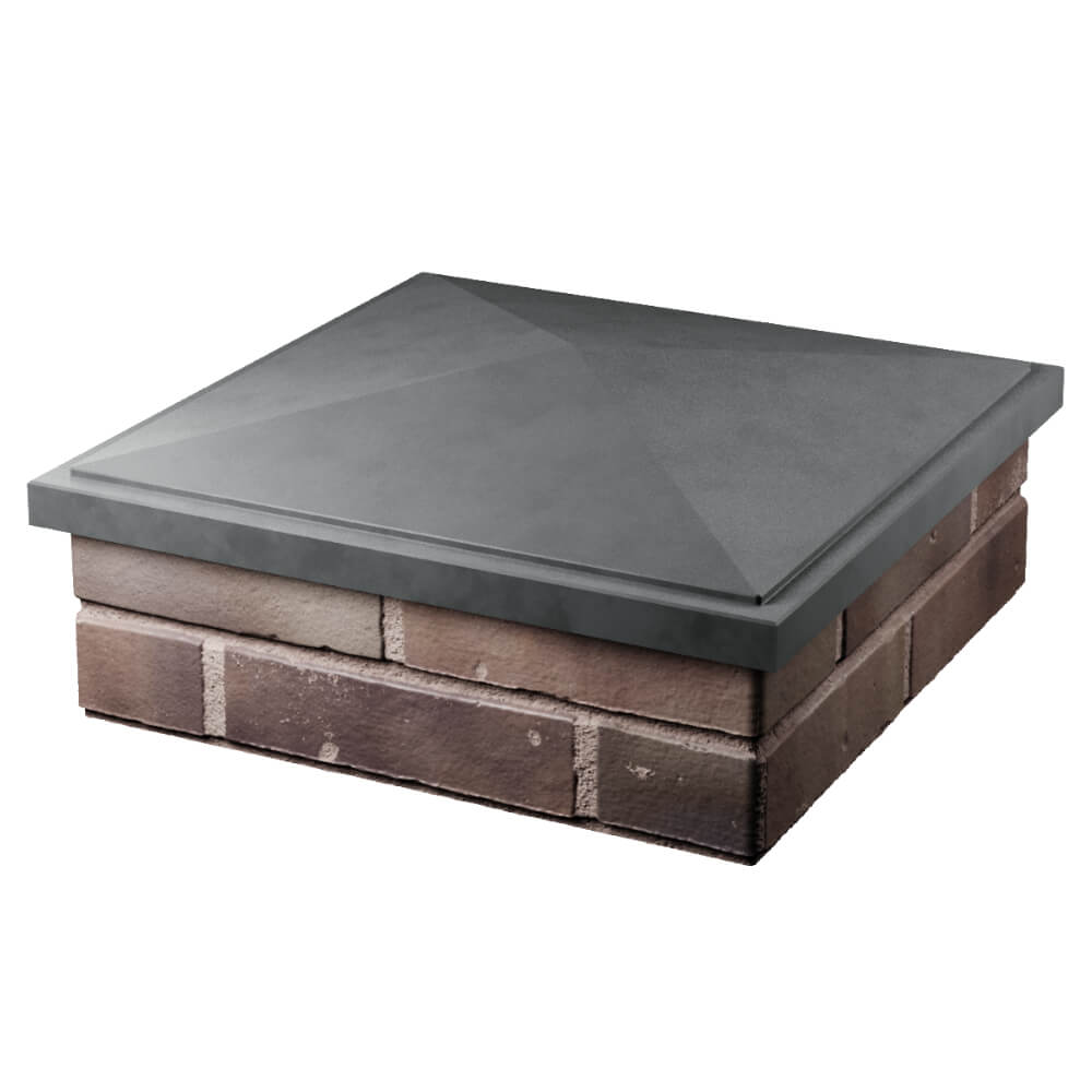 Колпак Zking БонаМоно Серый на столб 2х2 кирпича (515х515, 530х530мм) в Всеволожске фото