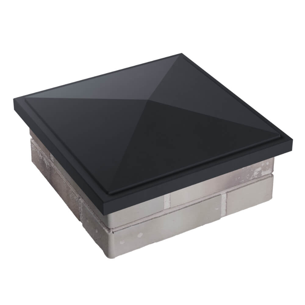 Колпак Zking БонаМоно Серый на столб 1.5х1.5 кирпича (385х385, 400х400мм) в Всеволожске фото