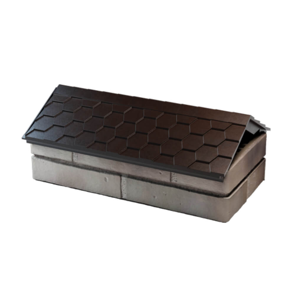 Парапет Zking Эверест Коричневый с посадкой на 1 кирпич (200/225/255мм) в Всеволожске фото