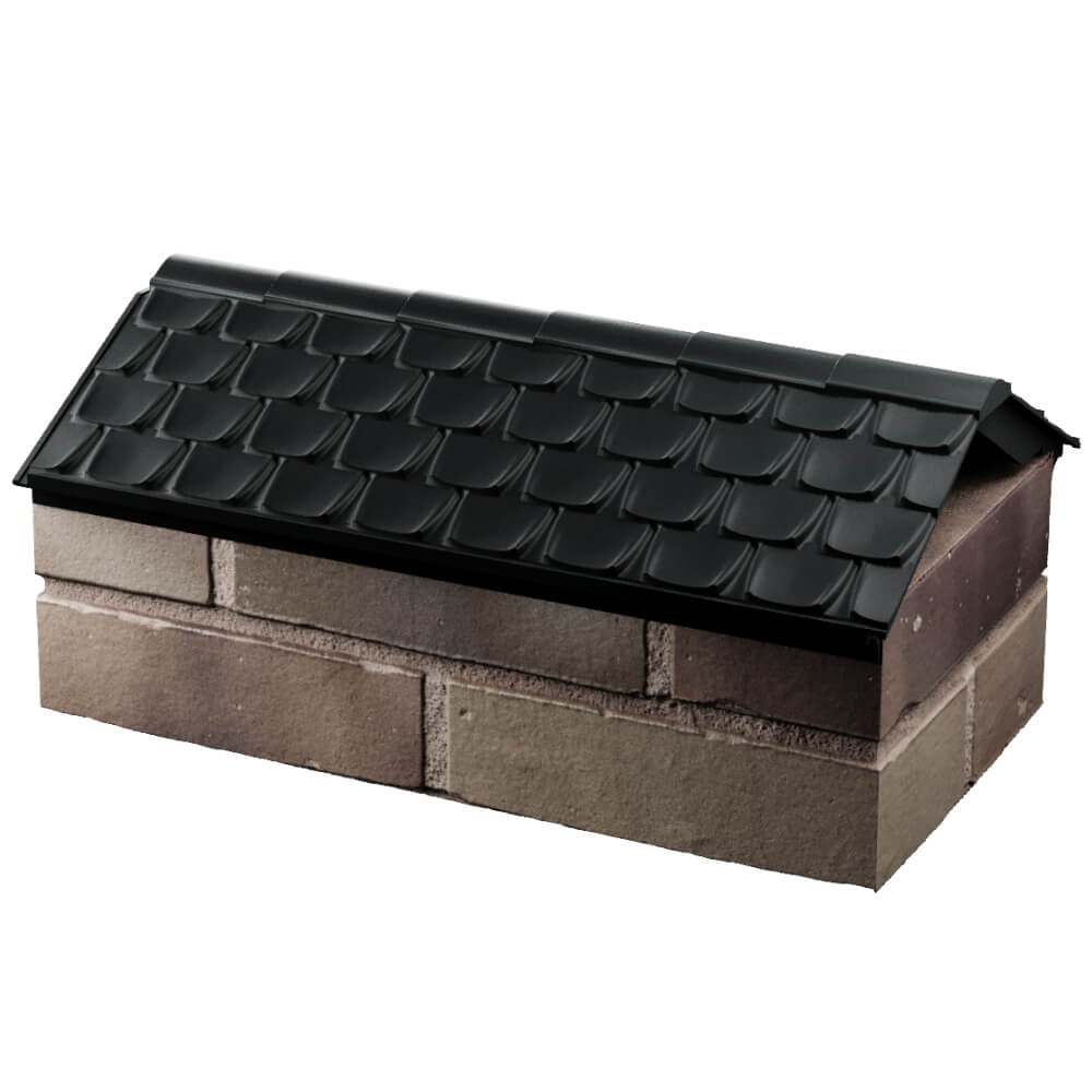 Парапет Zking Эльбрус Черный с посадкой на 1 кирпич (255мм) в Всеволожске фото