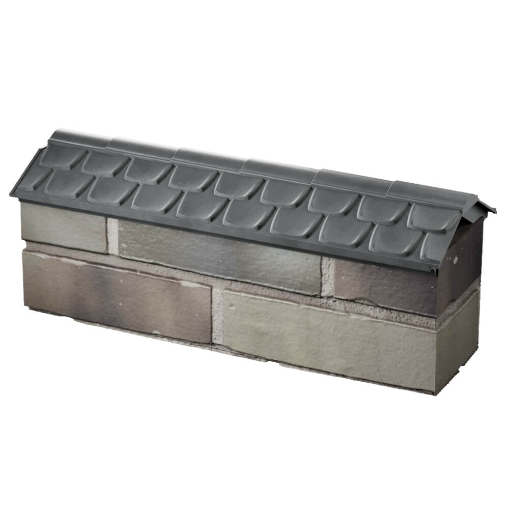 Парапет Zking Эльбрус Серый с посадкой на 0.5 кирпича (130мм) в Всеволожске фото