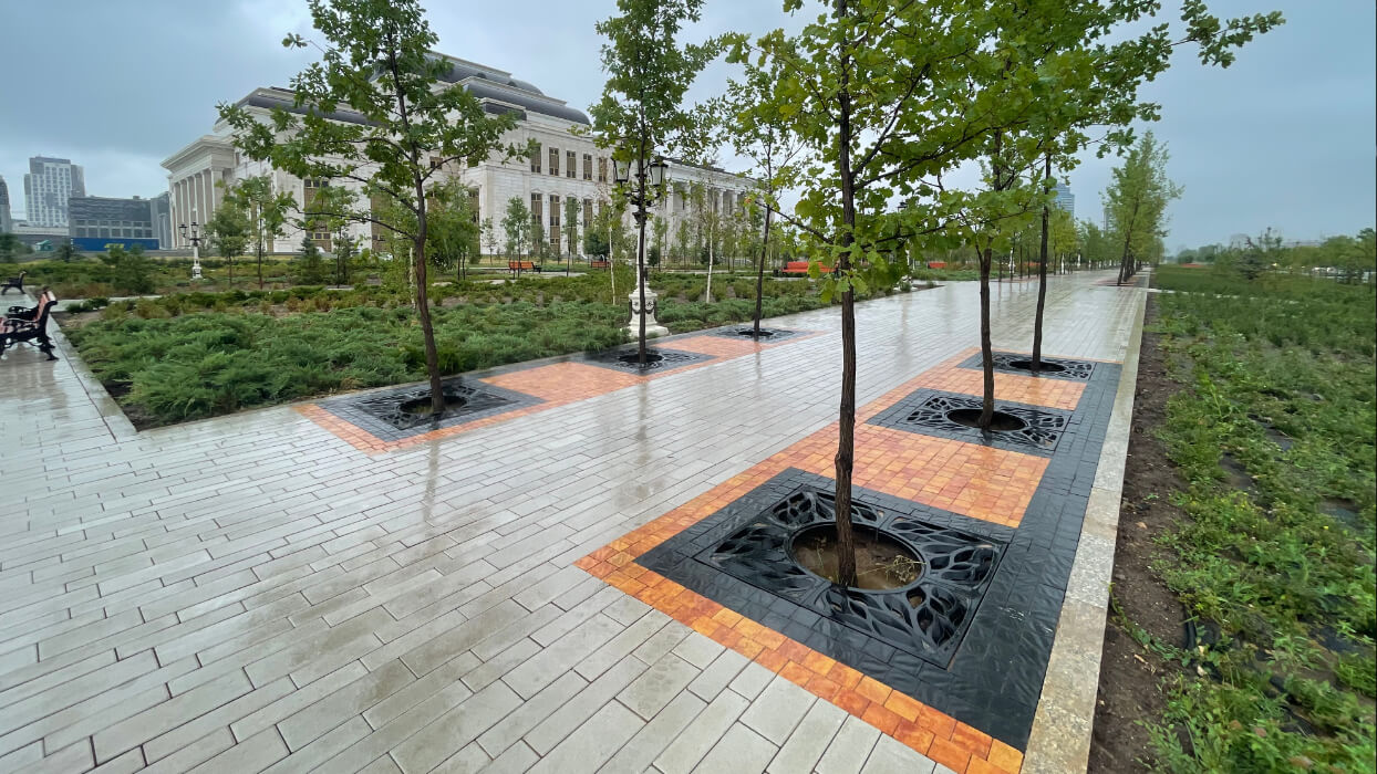 Приствольная решетка для дерева ZKING CRUST 1.2х1.2м Черная в Всеволожске фото