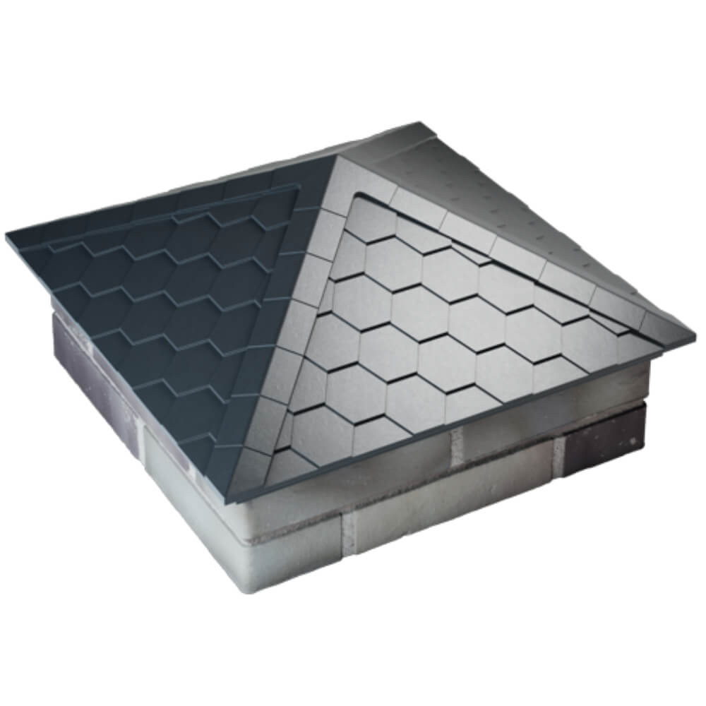 Колпак Zking Эверест Серый на столб 2х2 кирпича (535х535мм) Всеволожск фото