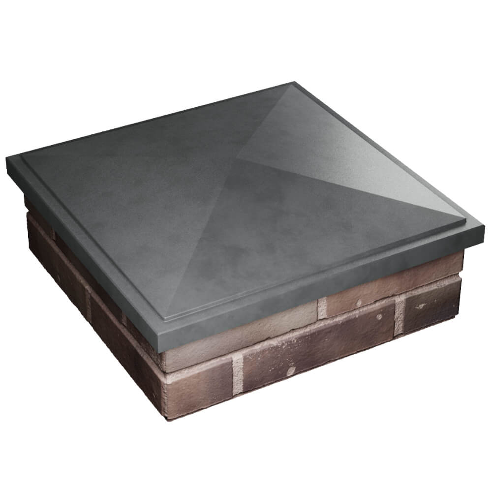 Колпак Zking БонаМоно Серый на столб 2х2 кирпича (515х515, 530х530мм) в Всеволожске фото