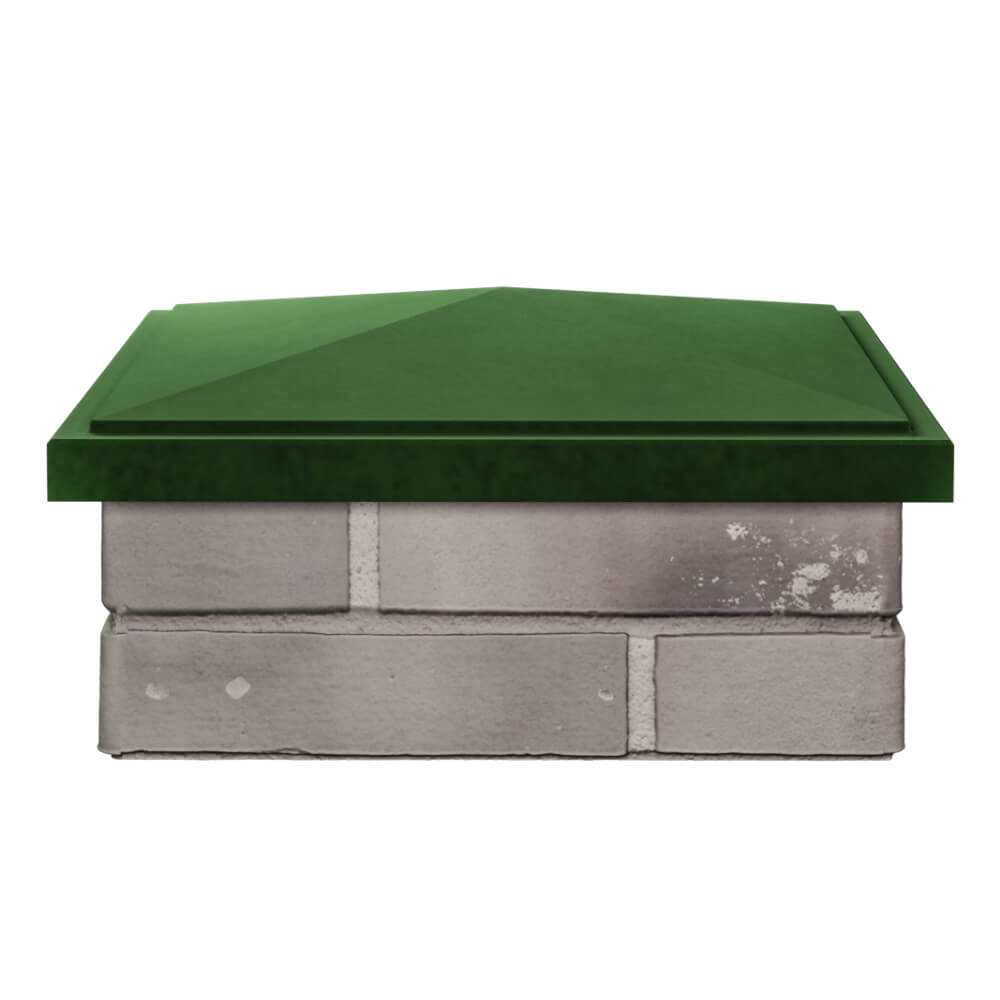 Колпак Zking БонаМоно Зеленый на столб 1.5х1.5 кирпича (385х385, 400х400мм) Всеволожск фото