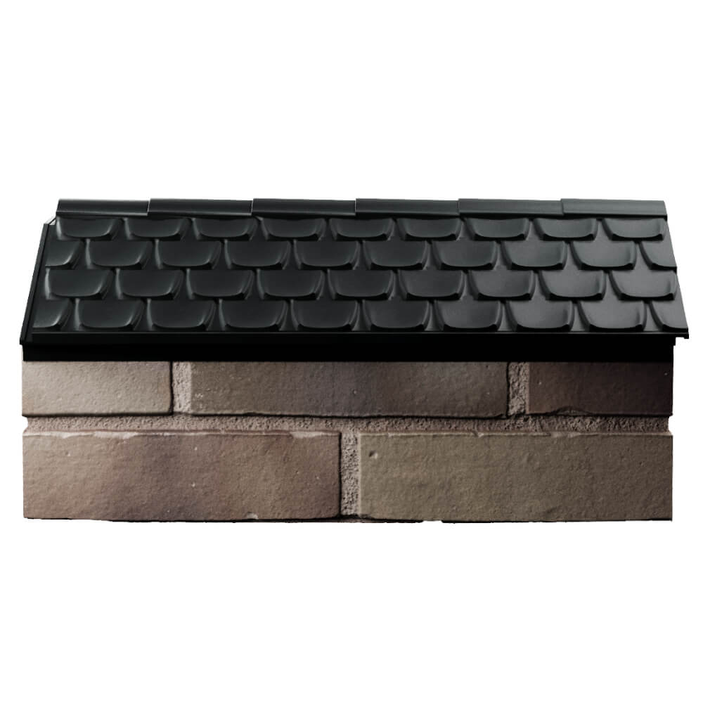 Парапет Zking Эльбрус Черный с посадкой на 1 кирпич (255мм) в Всеволожске фото