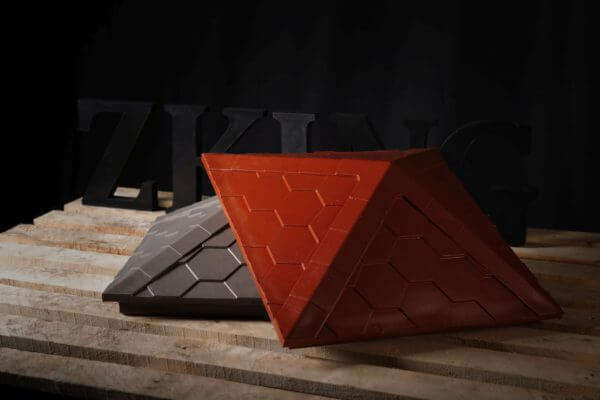 Колпак Zking Эверест Красный на столб 1.5х1.5 кирпича (390х390мм) в Всеволожске фото