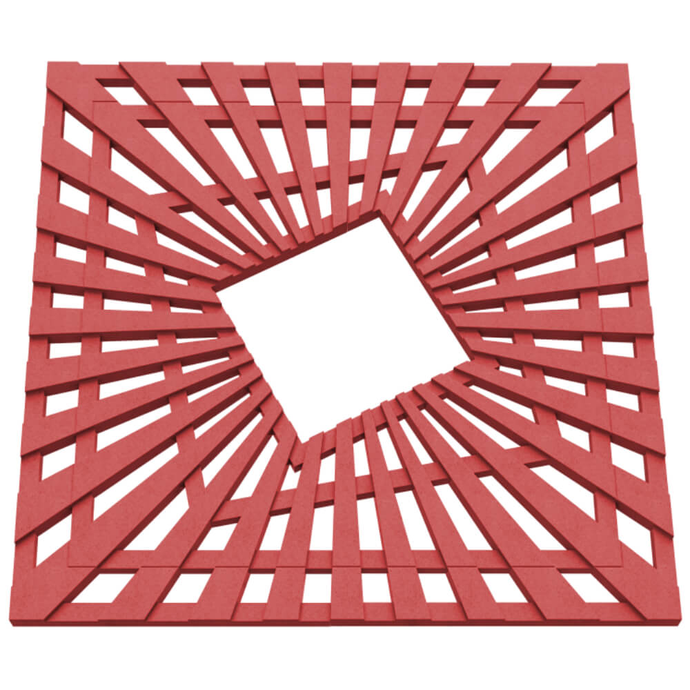 Приствольная решетка для дерева ZKING ATMOSPHERE 1.2х1.2м Красная в Всеволожске фото