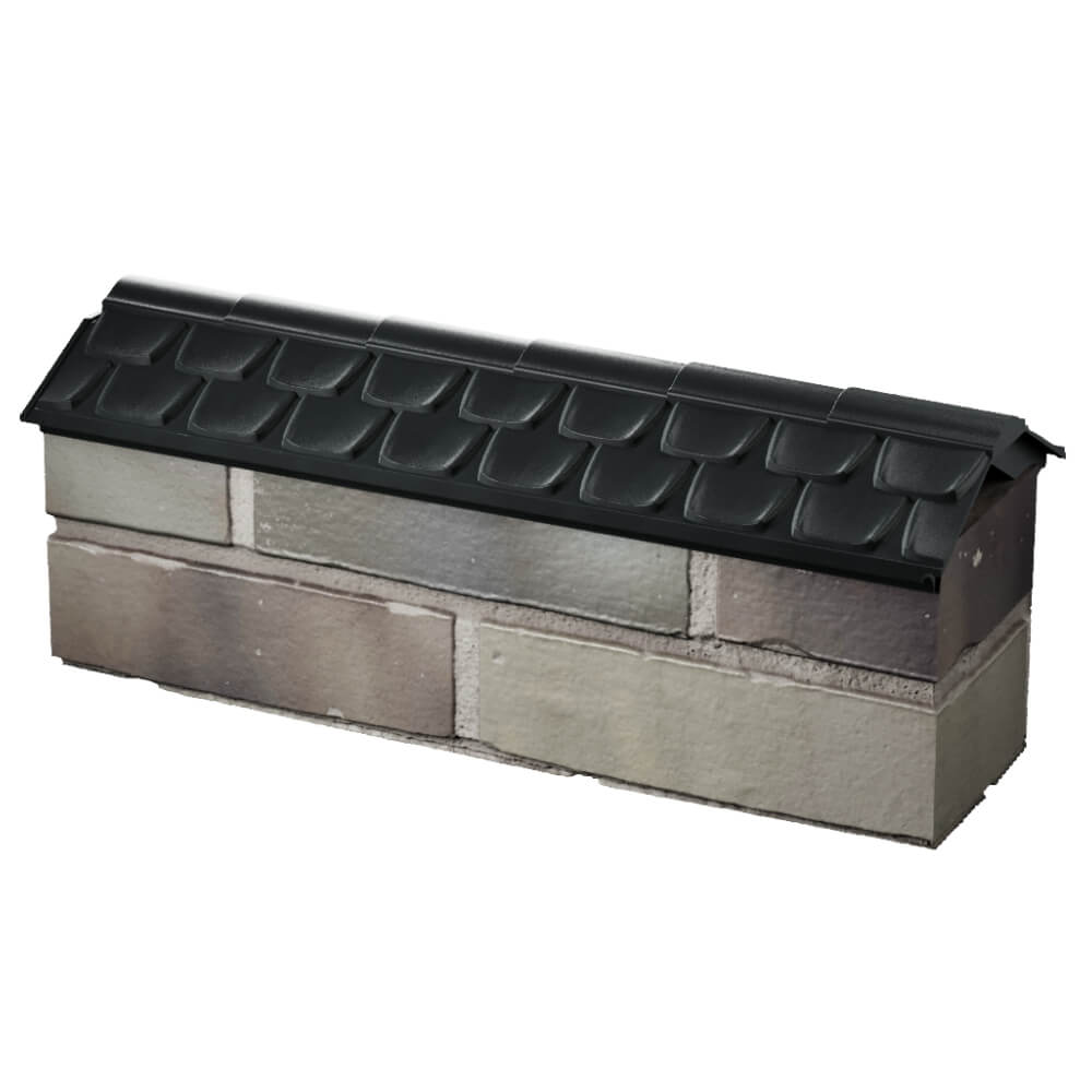 Парапет Zking Эльбрус Черный с посадкой на 0.5 кирпича (130мм) в Всеволожске фото