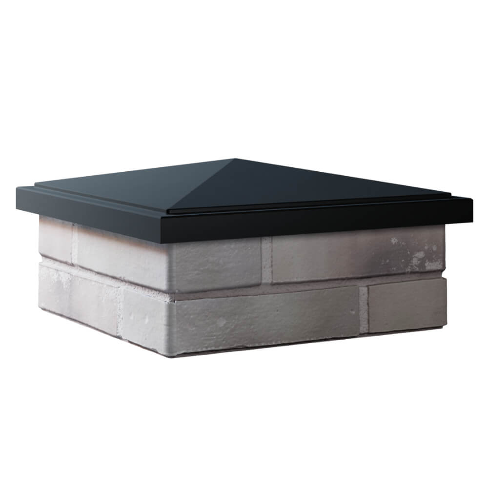 Колпак Zking БонаМоно Черный на столб 1.5х1.5 кирпича (385х385, 400х400мм) в Всеволожске фото