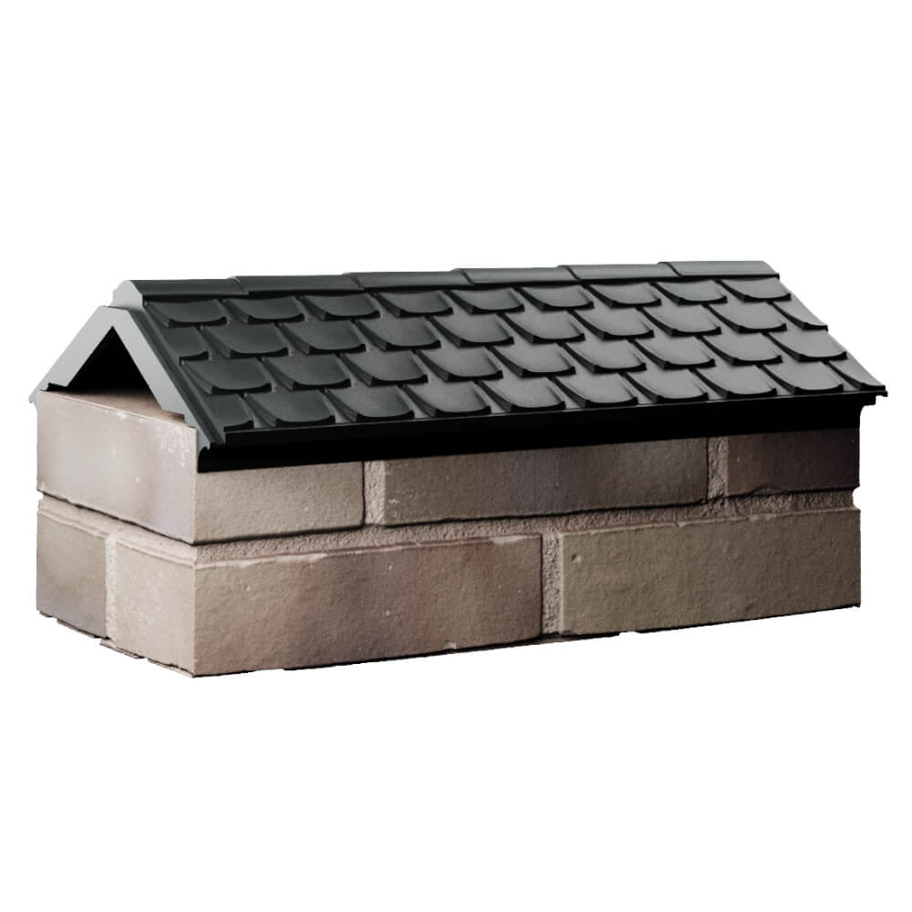 Парапет Zking Эльбрус Черный с посадкой на 1 кирпич (255мм) Всеволожск фото