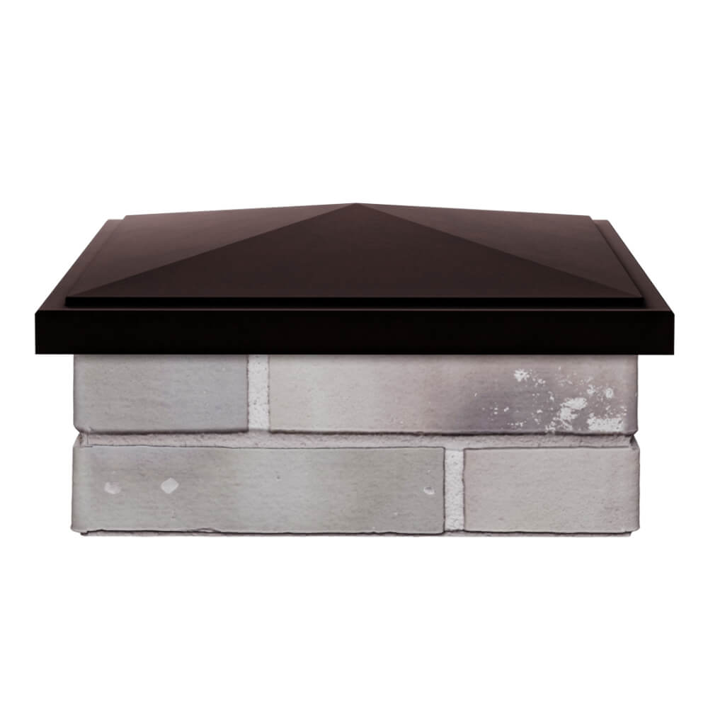 Колпак Zking БонаМоно Коричневый на столб 1.5х1.5 кирпича (385х385, 400х400мм) Всеволожск фото