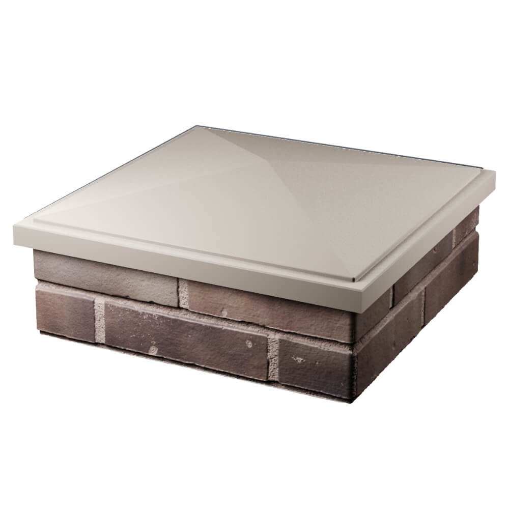 Колпак Zking БонаМоно Бежевый на столб 2х2 кирпича (515х515, 530х530мм) в Всеволожске фото