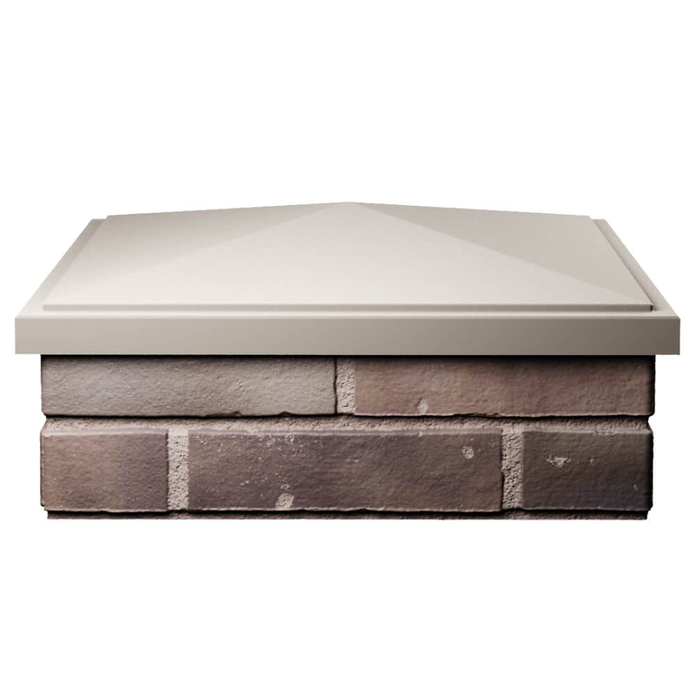 Колпак Zking БонаМоно Бежевый на столб 2х2 кирпича (515х515, 530х530мм) Всеволожск фото