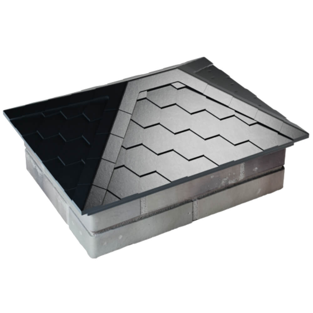 Колпак Zking Эверест Черный на столб 2х1.5 кирпича (520х390мм) Всеволожск фото