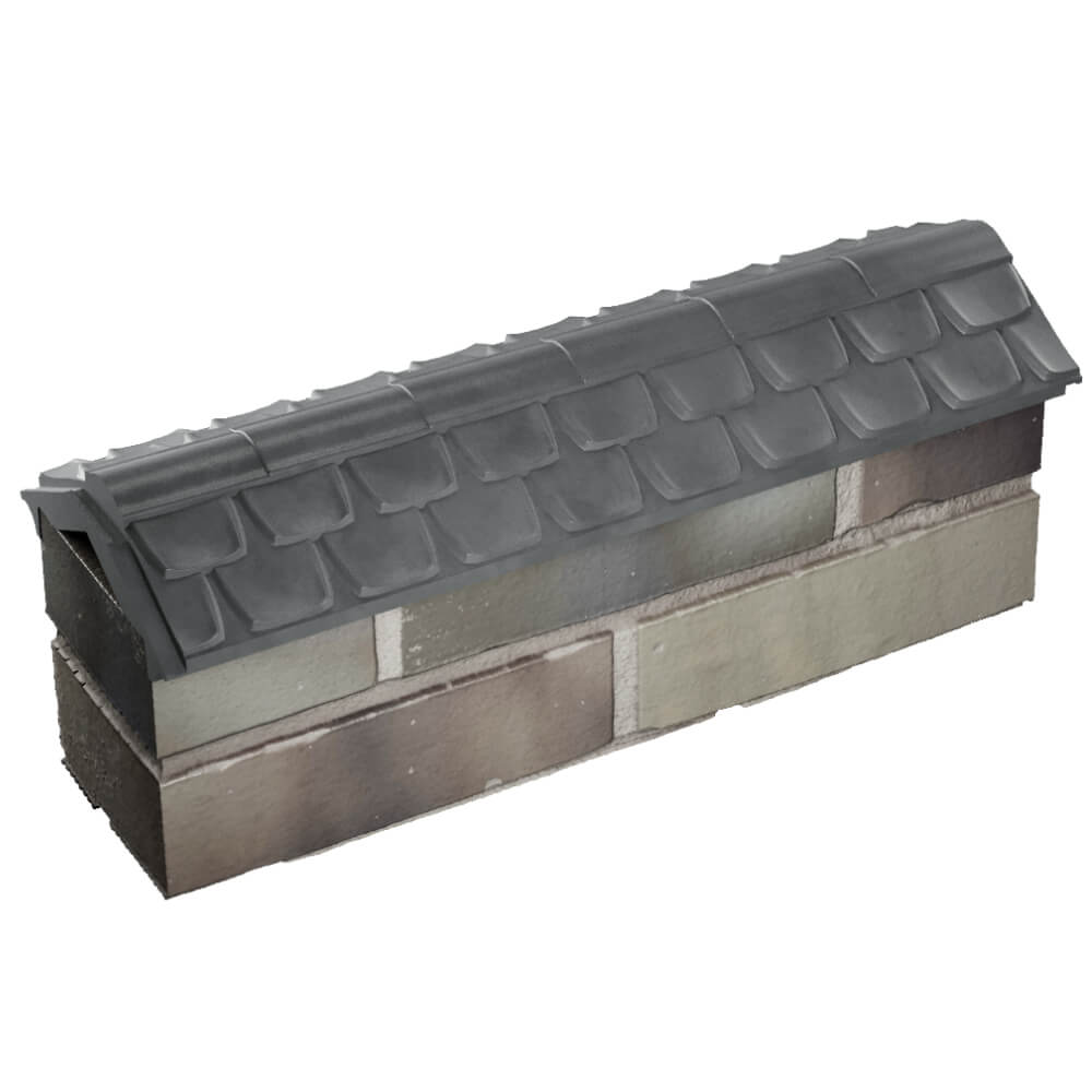 Парапет Zking Эльбрус Серый с посадкой на 0.5 кирпича (130мм) в Всеволожске фото