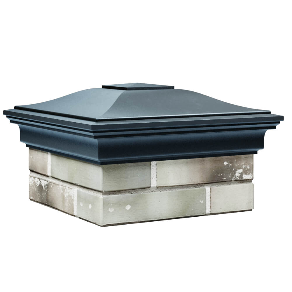 Колпак Zking Монблан Серый на столб 1.5х1.5 кирпича (385х385мм) в Всеволожске фото