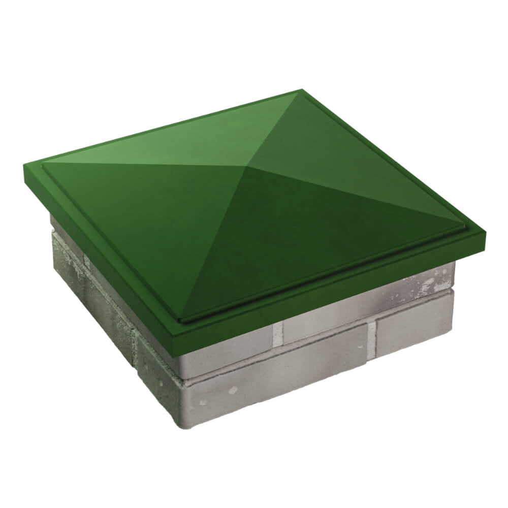 Колпак Zking БонаМоно Зеленый на столб 1.5х1.5 кирпича (385х385, 400х400мм) в Всеволожске фото