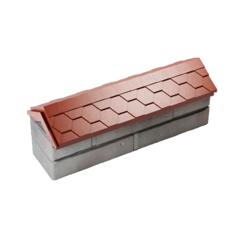 Парапет Zking Эверест Красный с посадкой на 0.5 кирпича (130мм) в Всеволожске фото