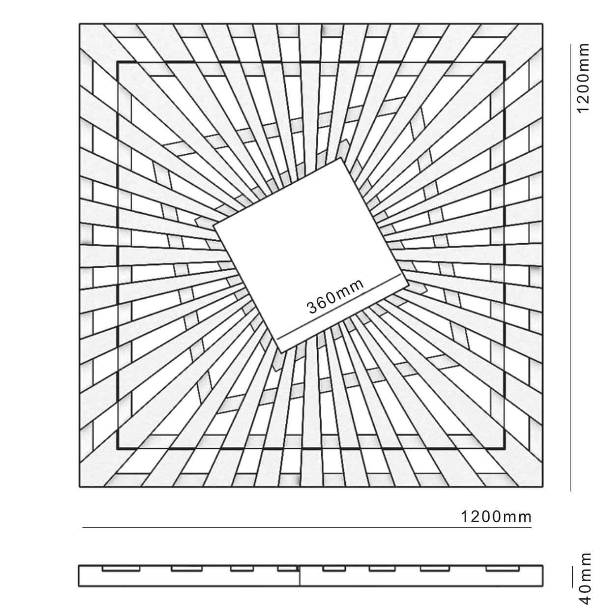 Приствольная решетка для дерева ZKING ATMOSPHERE 1.2х1.2м Черная в Всеволожске фото