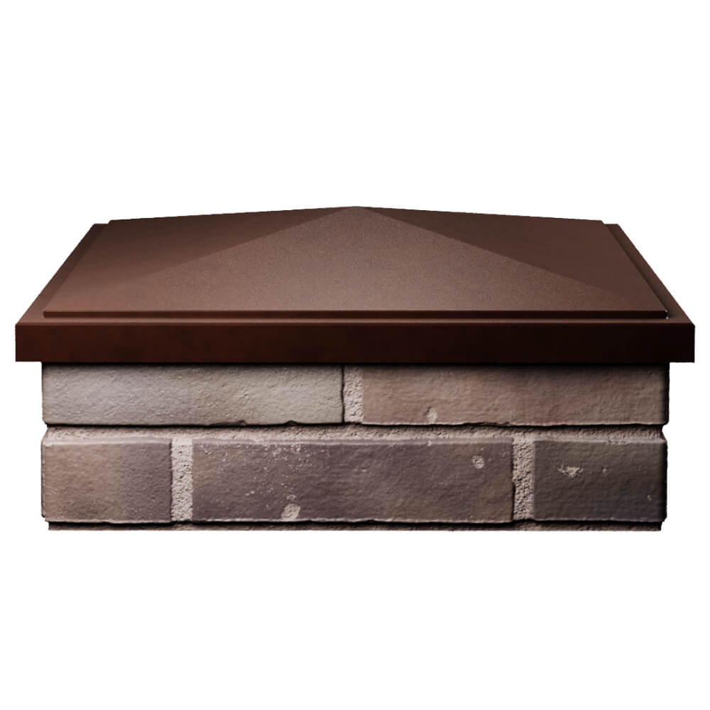 Колпак Zking БонаМоно Коричневый на столб 2х2 кирпича (515х515, 530х530мм) Всеволожск фото