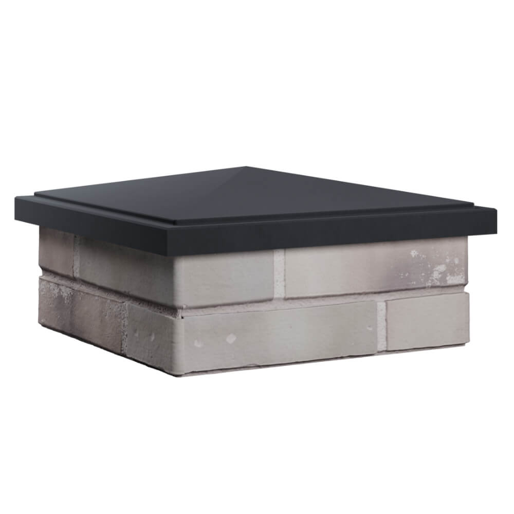 Колпак Zking БонаМоно Серый на столб 1.5х1.5 кирпича (385х385, 400х400мм) в Всеволожске фото