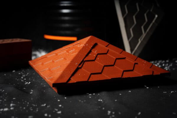 Колпак Zking Эверест Красный на столб 1.5х1.5 кирпича (390х390мм) в Всеволожске фото