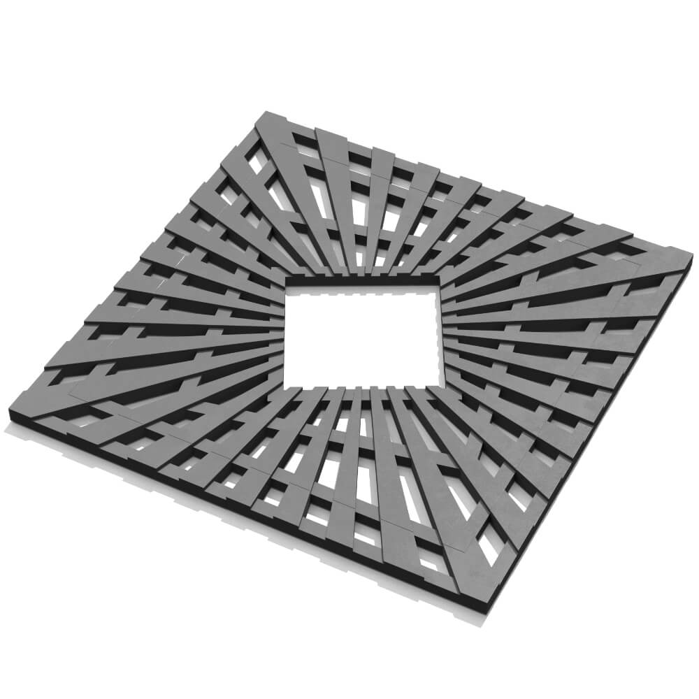 Приствольная решетка для дерева ZKING ATMOSPHERE 1.2х1.2м Серая в Всеволожске фото