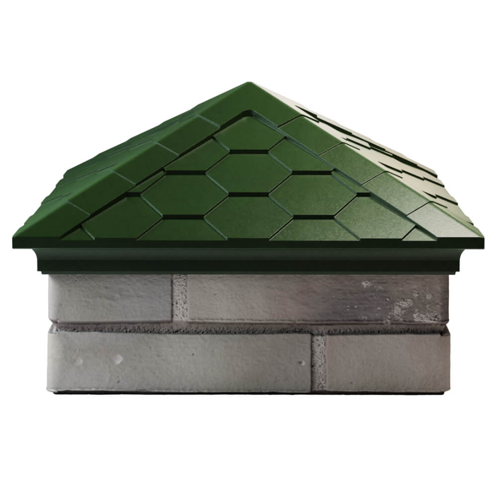 Колпак Zking Эверест Зеленый на столб 1.5х1.5 кирпича (390х390мм) Всеволожск фото