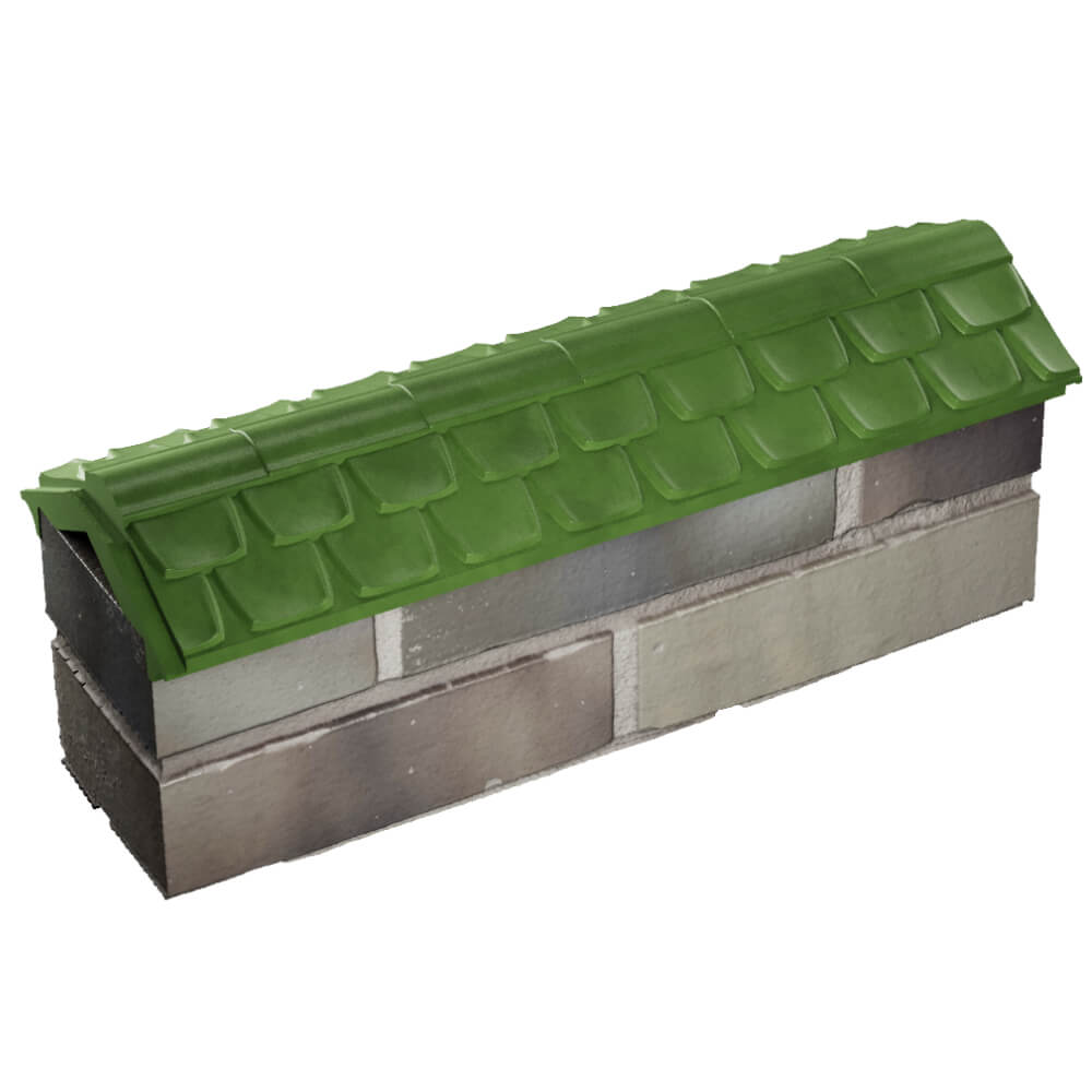 Парапет Zking Эльбрус Зеленый с посадкой на 0.5 кирпича (130мм) в Всеволожске фото